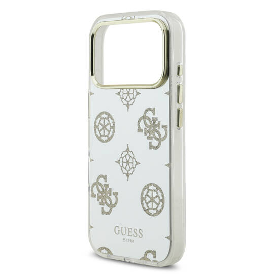 Apple iPhone 17 Pro Max Kılıf Guess Orjinal Lisanslı Metal Kamera Çerçeveli Simli Aynalı Kapak - 8