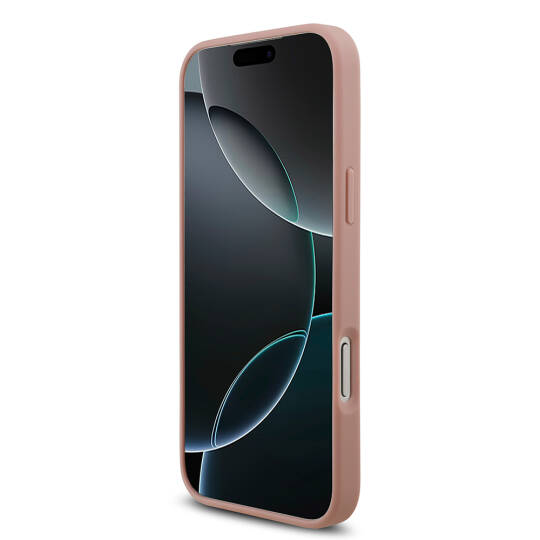 Apple iPhone 17 Pro Max Kılıf Guess Orjinal Lisanslı Taşlı Arka Yüzey Üçgen Logolu Kapak - 23