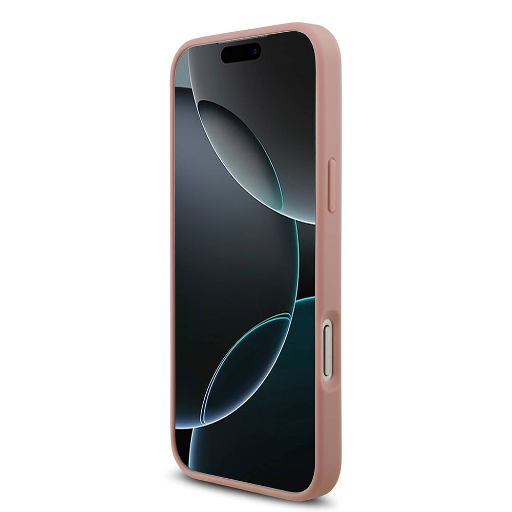 Apple iPhone 17 Pro Max Kılıf Guess Orjinal Lisanslı Taşlı Arka Yüzey Üçgen Logolu Kapak - 23