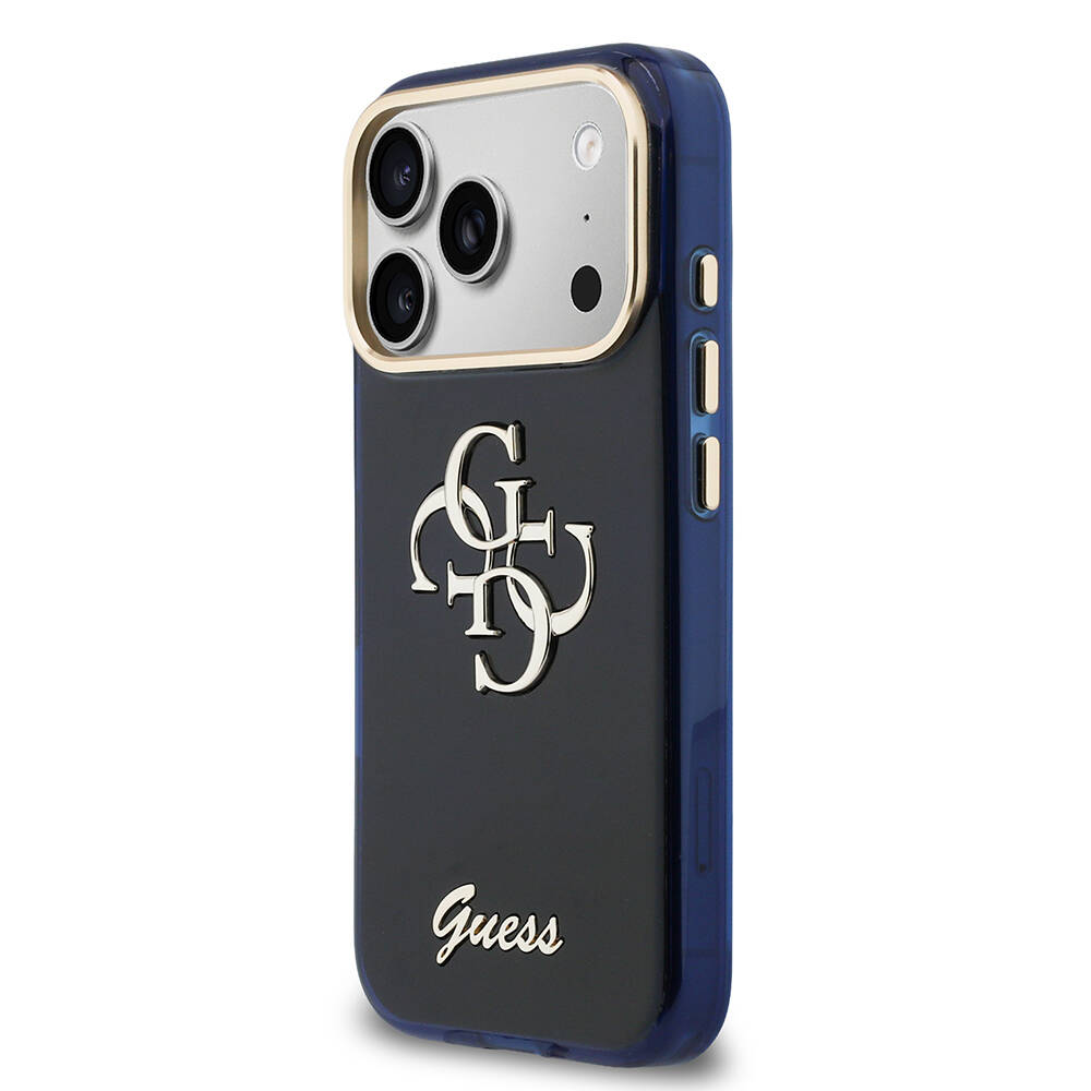 Apple iPhone 17 Pro Max Kılıf Guess Orjinal Lisanslı Yazı ve 4G Büyük Metal Logolu Silikon Kapak - 2
