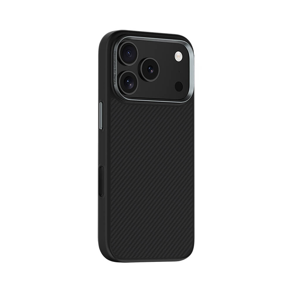 Apple iPhone 17 Pro Max Kılıf Karbon Fiber M-safe Şarj Özellikli Benks Hybrid ArmorPro 600D Kevlar Kapak - 5