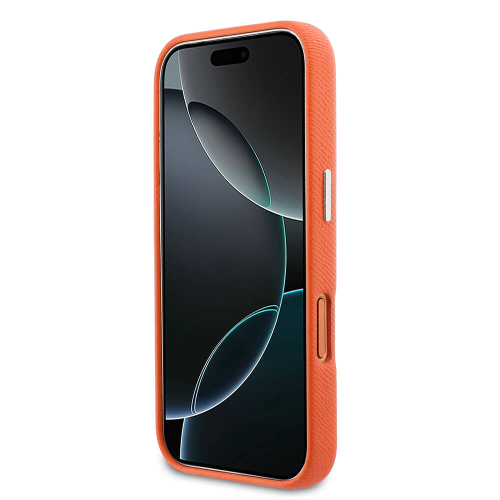 Apple iPhone 17 Pro Max Kılıf Karl Lagerfeld Orjinal Lisanslı M-safe Şarj Özellikli Metal Kamera ve Buton Tasarımlı K&C Head Logolu PU Deri Kapak - 5