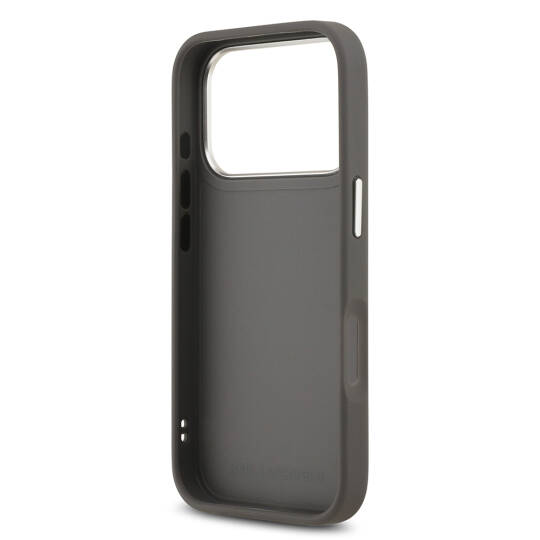 Apple iPhone 17 Pro Max Kılıf Karl Lagerfeld Orjinal Lisanslı Metal Logolu K&C Heads Pin Kapak - 15