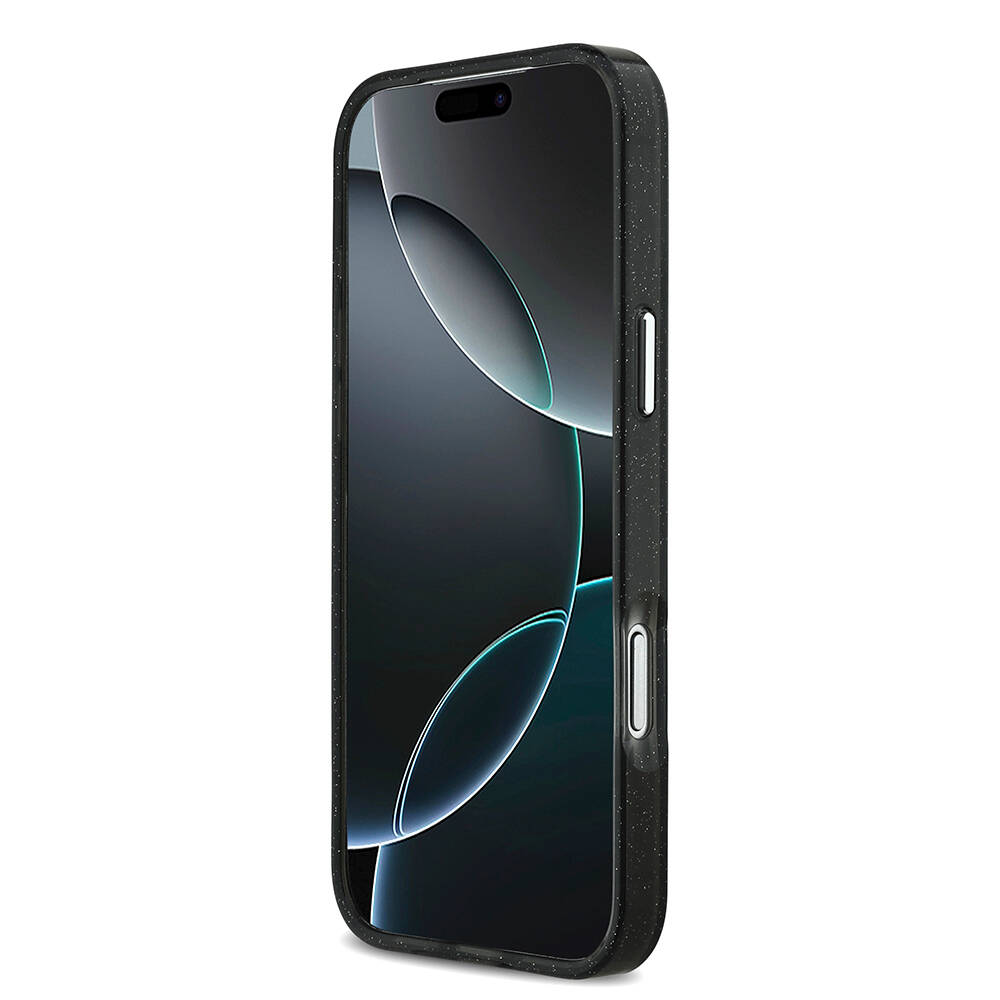 Apple iPhone 17 Pro Max Kılıf Karl Lagerfeld Orjinal Lisanslı Parlayan Simli Karl & Choupette Sketch Logo Kapak - 6
