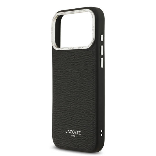Apple iPhone 17 Pro Max Kılıf Lacoste Orjinal Lisanslı M-safe Şarj Özellikli Champs Elysees PU Deri Tasarımlı Kapak - 19