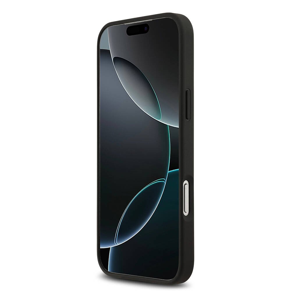 Apple iPhone 17 Pro Max Kılıf Lacoste Orjinal Lisanslı M-safe Şarj Özellikli PU Deri Tasarımlı Kartlıklı Karışık Monogram Desenli Kapak - 16