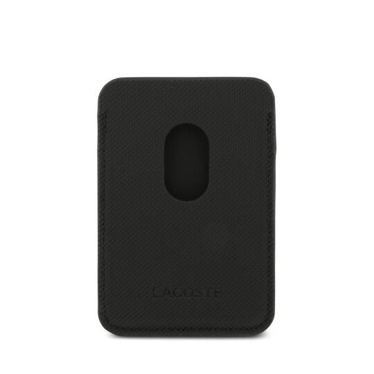 Apple iPhone 17 Pro Max Kılıf Lacoste Orjinal Lisanslı M-safe Şarj Özellikli PU Pike Desenli Metal Logolu Kartlıklı Kapak - 14