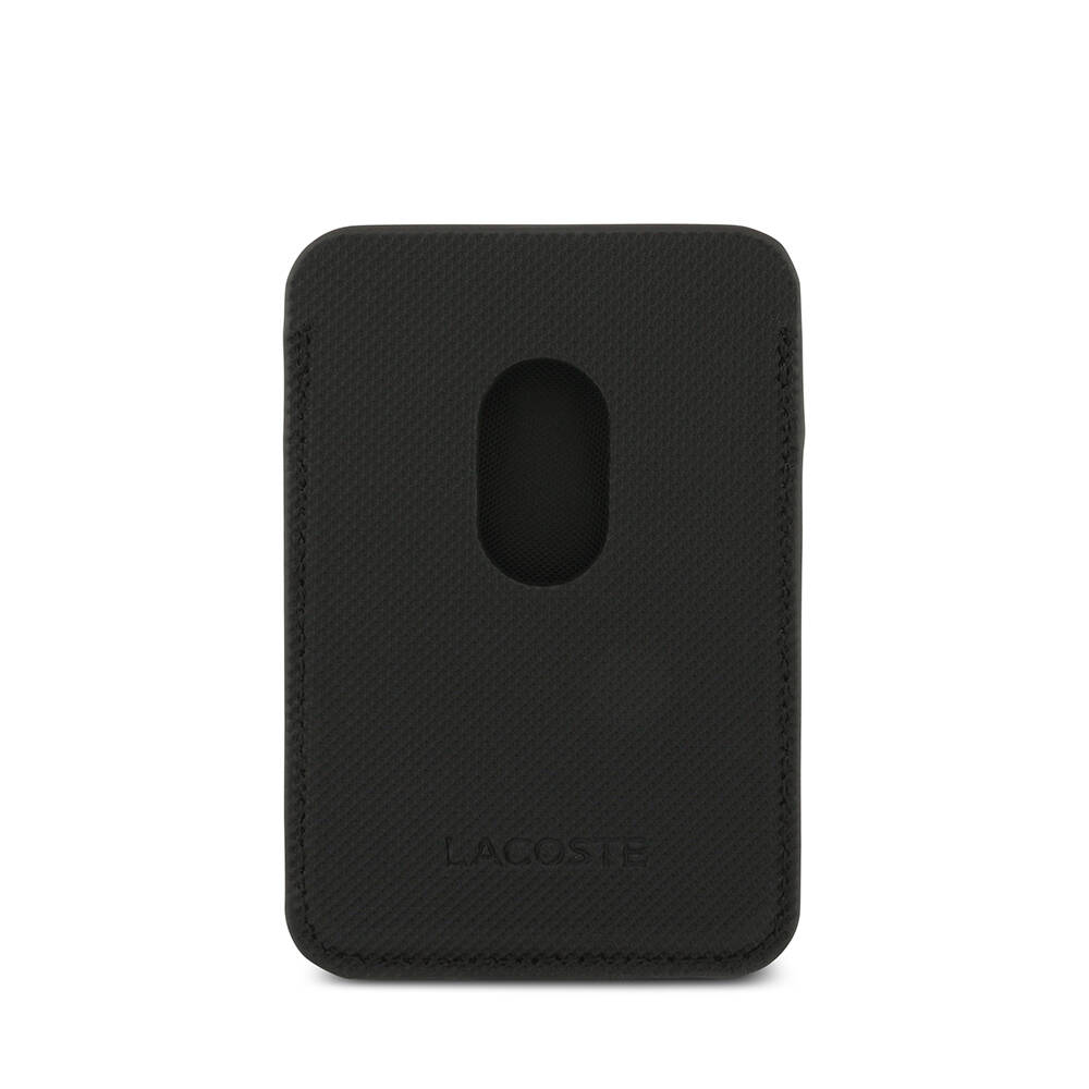Apple iPhone 17 Pro Max Kılıf Lacoste Orjinal Lisanslı M-safe Şarj Özellikli PU Pike Desenli Metal Logolu Kartlıklı Kapak - 14
