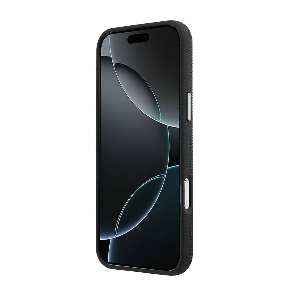 Apple iPhone 17 Pro Max Kılıf Lacoste Orjinal Lisanslı M-Safe Şarj Özellikli PVC Yarı Pike Desenli Arka Yüzey İkonik Timsah Dokuma Logolu Kapak - 13