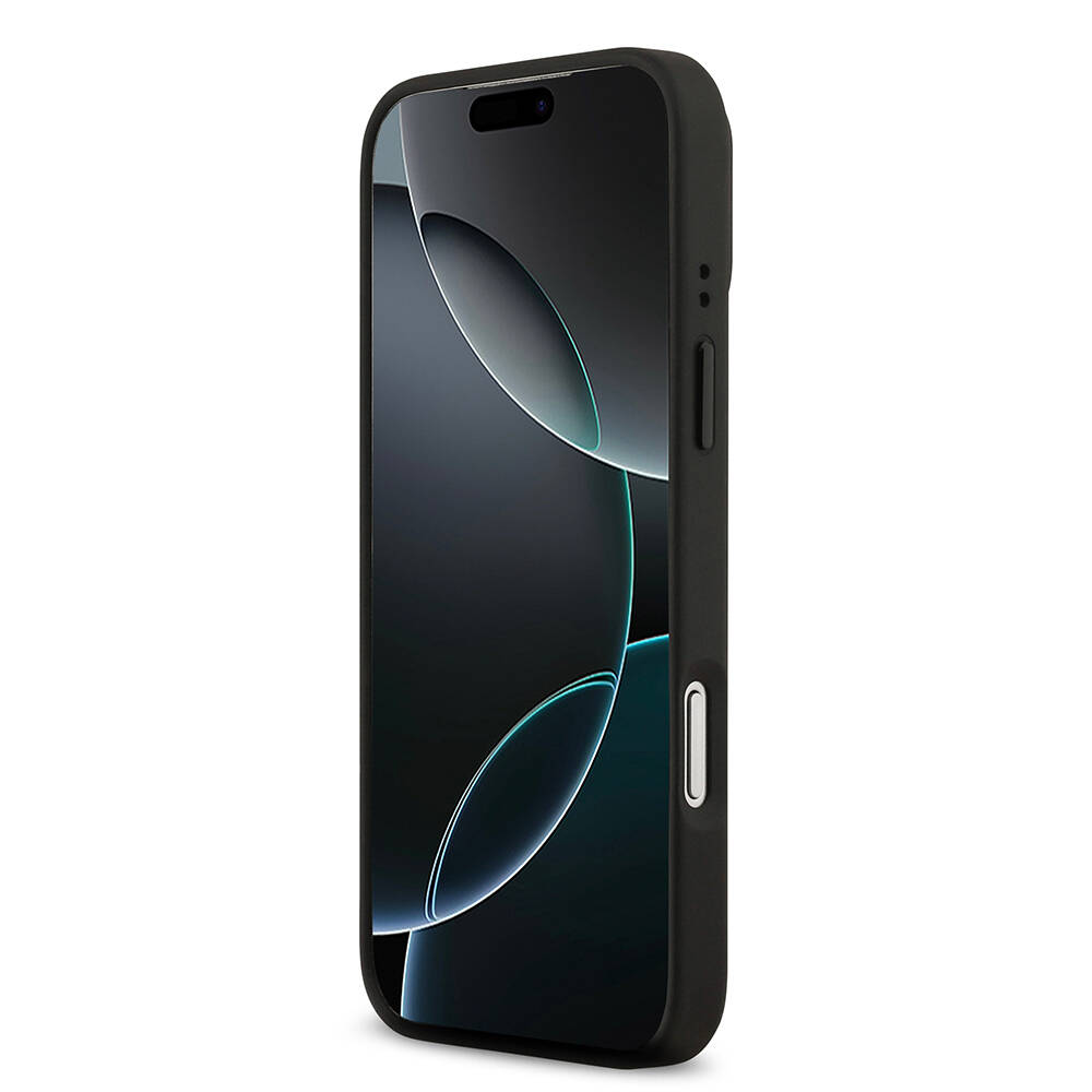Apple iPhone 17 Pro Max Kılıf Lacoste Orjinal Lisanslı M-safe Şarj Özellikli Standlı PU Deri Karışık Monogram Desenli Kapak - 14