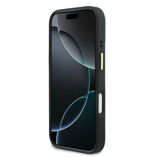 Apple iPhone 17 Pro Max Kılıf Lacoste Orjinal Lisanslı M-safe Şarj Özellikli Standlı PU Deri Karışık Monogram Desenli Kapak - 5