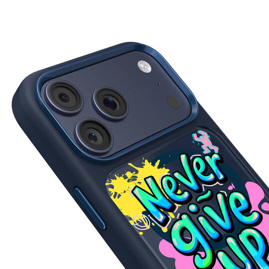 Apple iPhone 17 Pro Max Kılıf M-safe Şarj Özellikli 3D Baskılı Tasarım Mutural Graffiti Serisi Kapak - 14