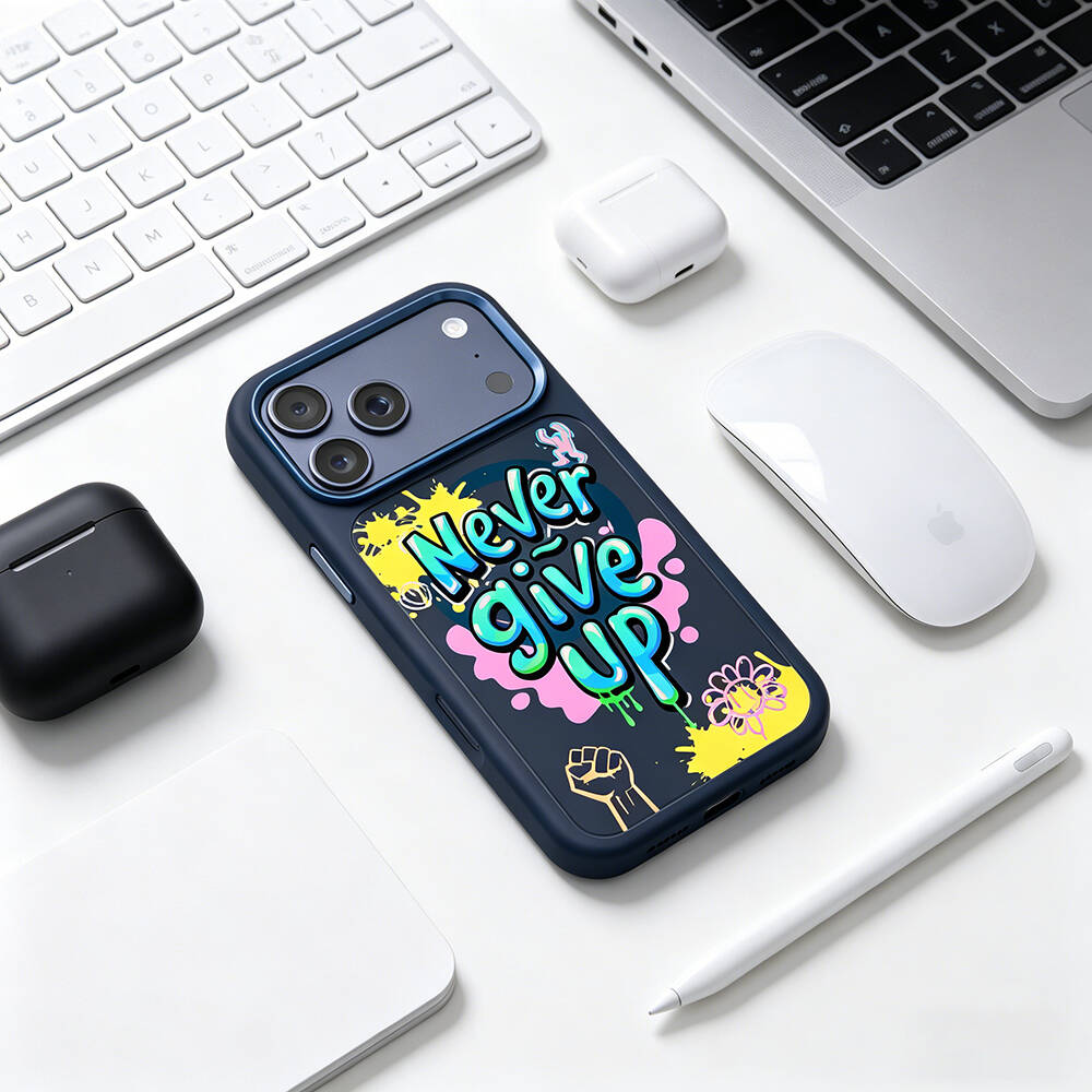 Apple iPhone 17 Pro Max Kılıf M-safe Şarj Özellikli 3D Baskılı Tasarım Mutural Graffiti Serisi Kapak - 20