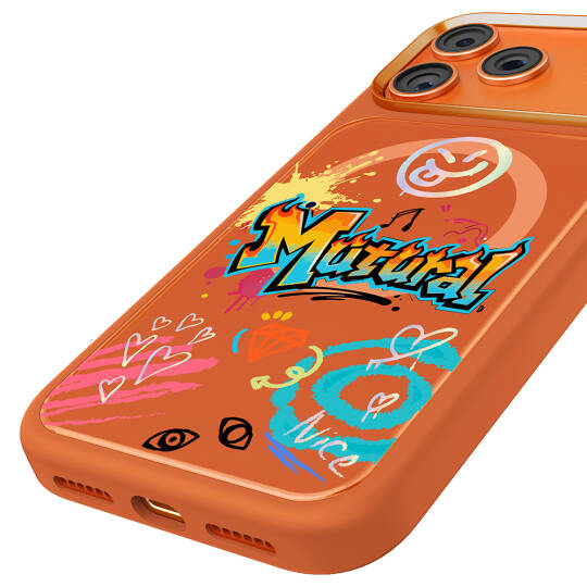 Apple iPhone 17 Pro Max Kılıf M-safe Şarj Özellikli 3D Baskılı Tasarım Mutural Graffiti Serisi Kapak - 3