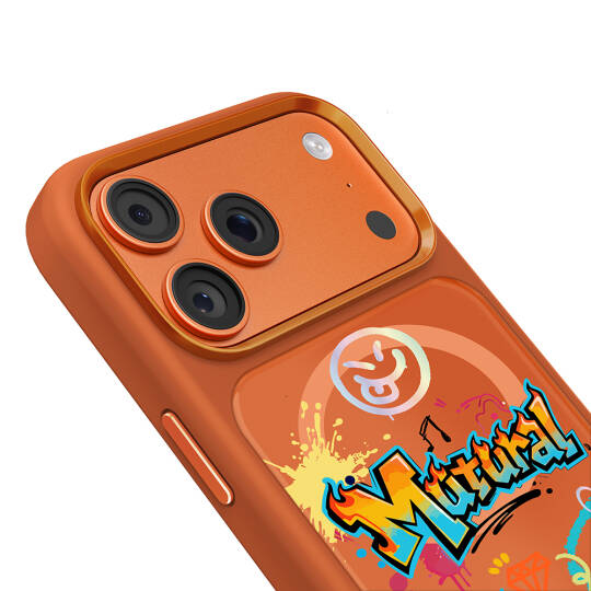 Apple iPhone 17 Pro Max Kılıf M-safe Şarj Özellikli 3D Baskılı Tasarım Mutural Graffiti Serisi Kapak - 4