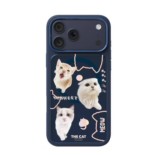 Apple iPhone 17 Pro Max Kılıf M-safe Şarj Özellikli 3D Baskılı Tasarım Mutural The Cat Serisi Kapak - 19
