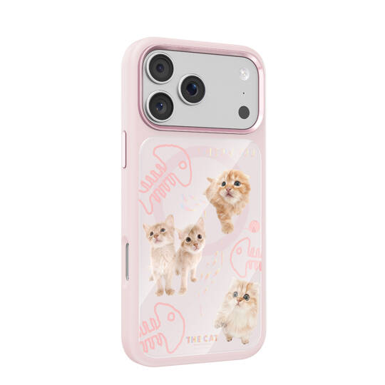 Apple iPhone 17 Pro Max Kılıf M-safe Şarj Özellikli 3D Baskılı Tasarım Mutural The Cat Serisi Kapak - 2