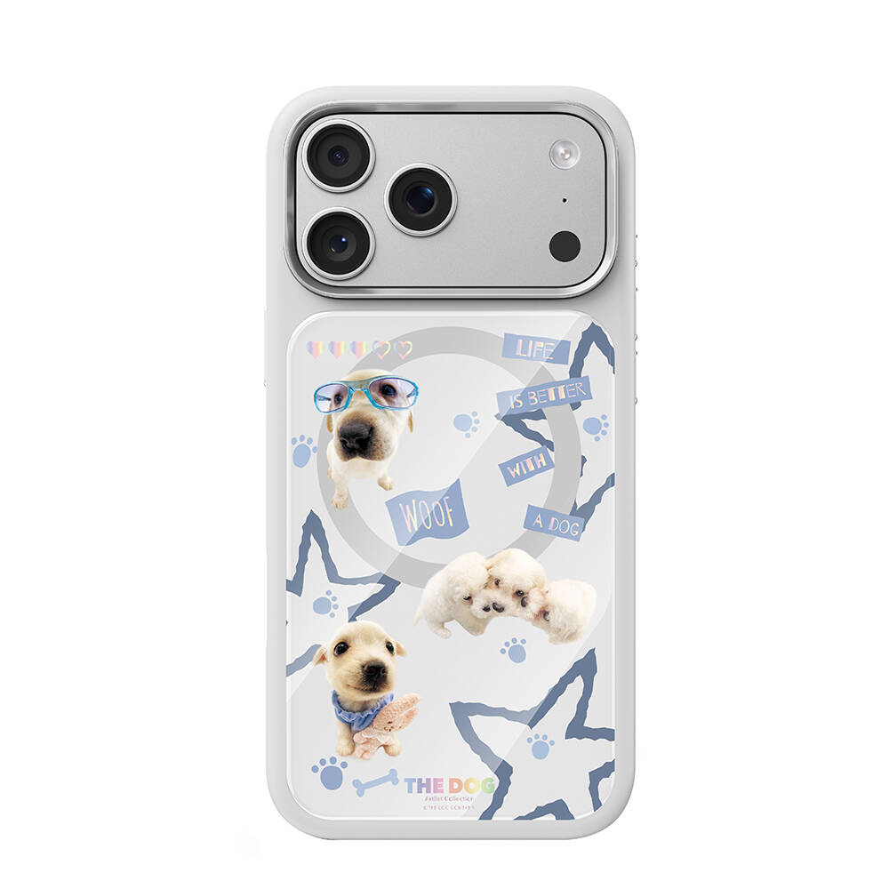 Apple iPhone 17 Pro Max Kılıf M-safe Şarj Özellikli 3D Baskılı Tasarım Mutural The Dog Serisi Kapak - 29