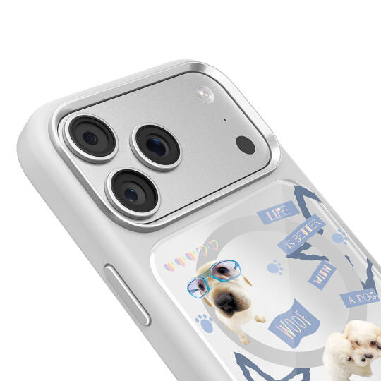 Apple iPhone 17 Pro Max Kılıf M-safe Şarj Özellikli 3D Baskılı Tasarım Mutural The Dog Serisi Kapak - 31