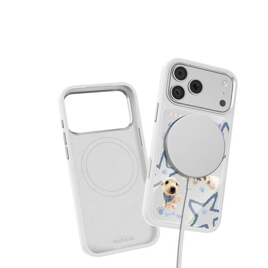 Apple iPhone 17 Pro Max Kılıf M-safe Şarj Özellikli 3D Baskılı Tasarım Mutural The Dog Serisi Kapak - 35