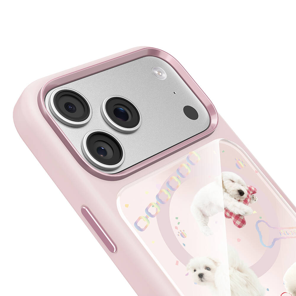 Apple iPhone 17 Pro Max Kılıf M-safe Şarj Özellikli 3D Baskılı Tasarım Mutural The Dog Serisi Kapak - 21