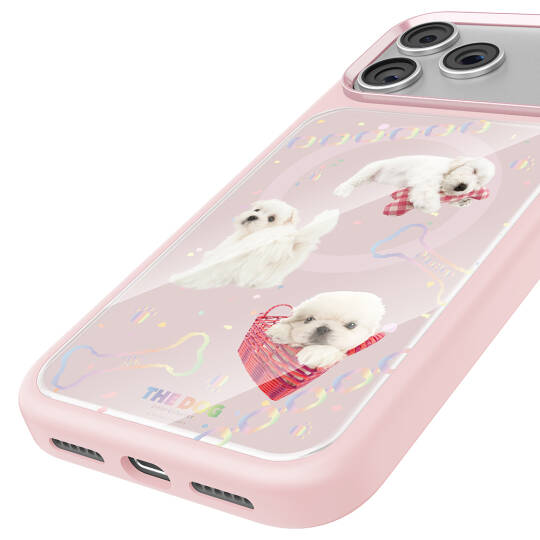 Apple iPhone 17 Pro Max Kılıf M-safe Şarj Özellikli 3D Baskılı Tasarım Mutural The Dog Serisi Kapak - 27