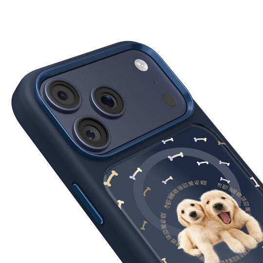 Apple iPhone 17 Pro Max Kılıf M-safe Şarj Özellikli 3D Baskılı Tasarım Mutural The Dog Serisi Kapak - 12