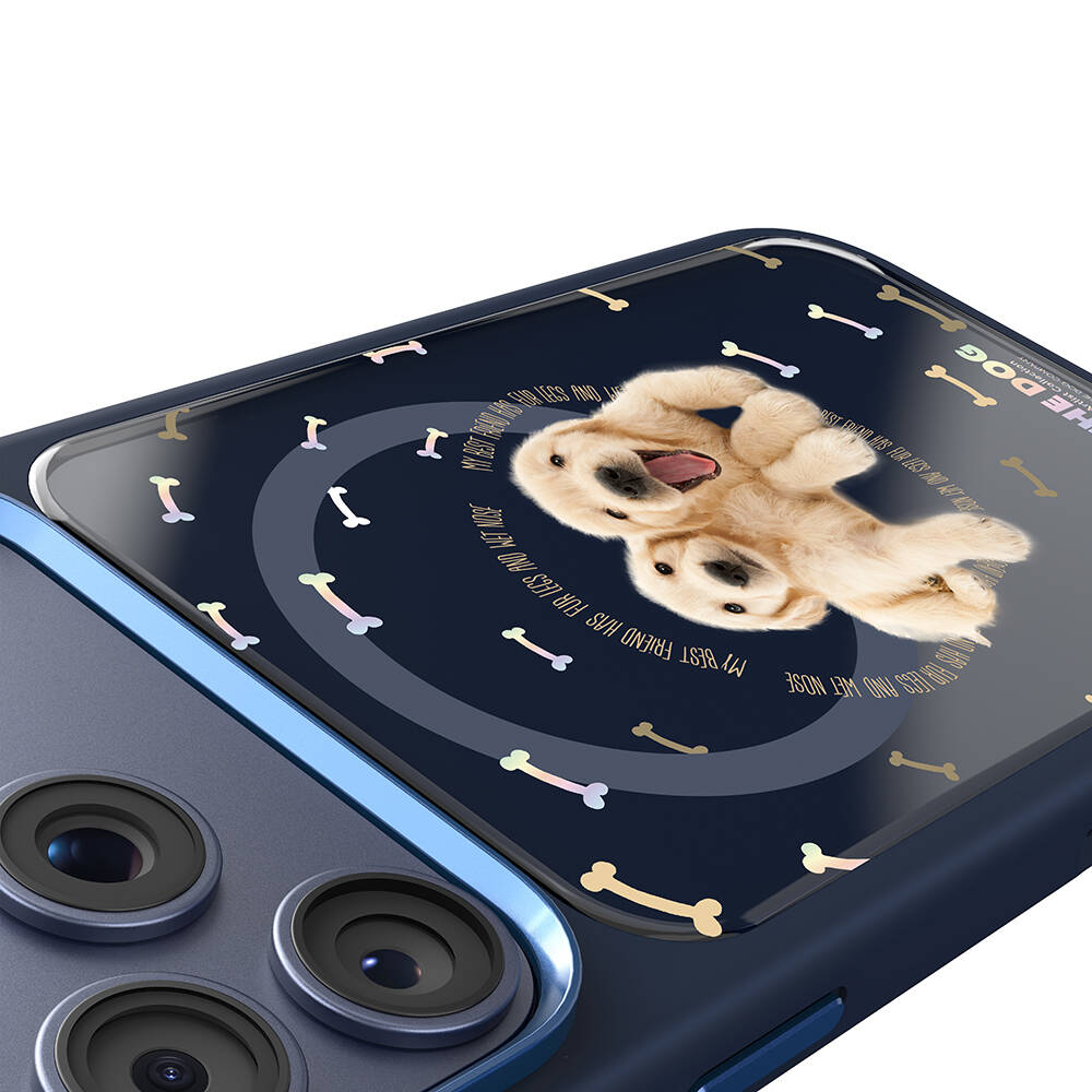 Apple iPhone 17 Pro Max Kılıf M-safe Şarj Özellikli 3D Baskılı Tasarım Mutural The Dog Serisi Kapak - 14