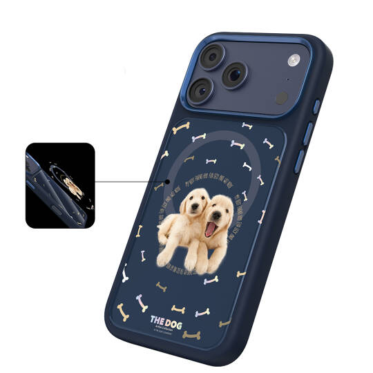 Apple iPhone 17 Pro Max Kılıf M-safe Şarj Özellikli 3D Baskılı Tasarım Mutural The Dog Serisi Kapak - 17