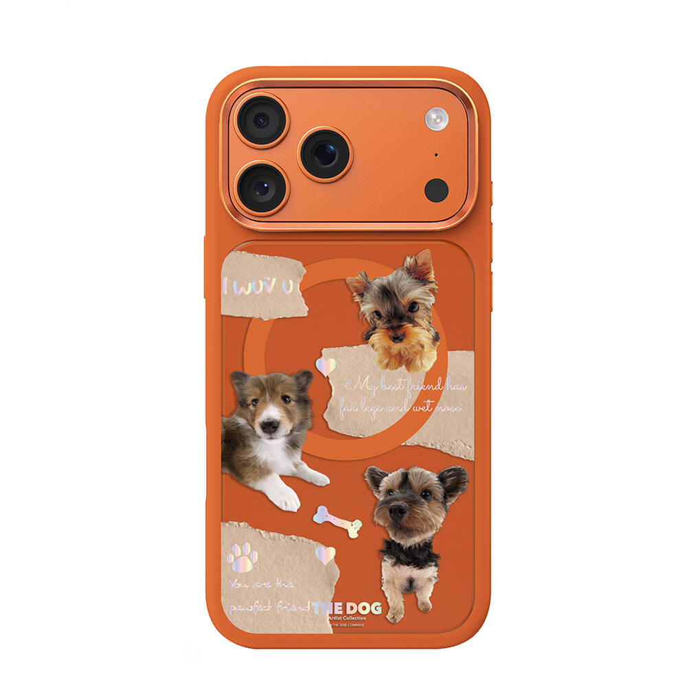 Apple iPhone 17 Pro Max Kılıf M-safe Şarj Özellikli 3D Baskılı Tasarım Mutural The Dog Serisi Kapak - 1