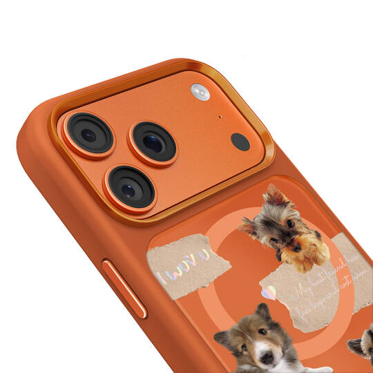 Apple iPhone 17 Pro Max Kılıf M-safe Şarj Özellikli 3D Baskılı Tasarım Mutural The Dog Serisi Kapak - 6