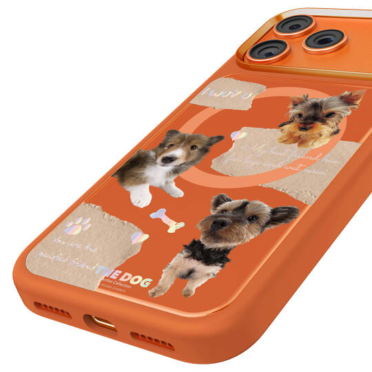 Apple iPhone 17 Pro Max Kılıf M-safe Şarj Özellikli 3D Baskılı Tasarım Mutural The Dog Serisi Kapak - 9