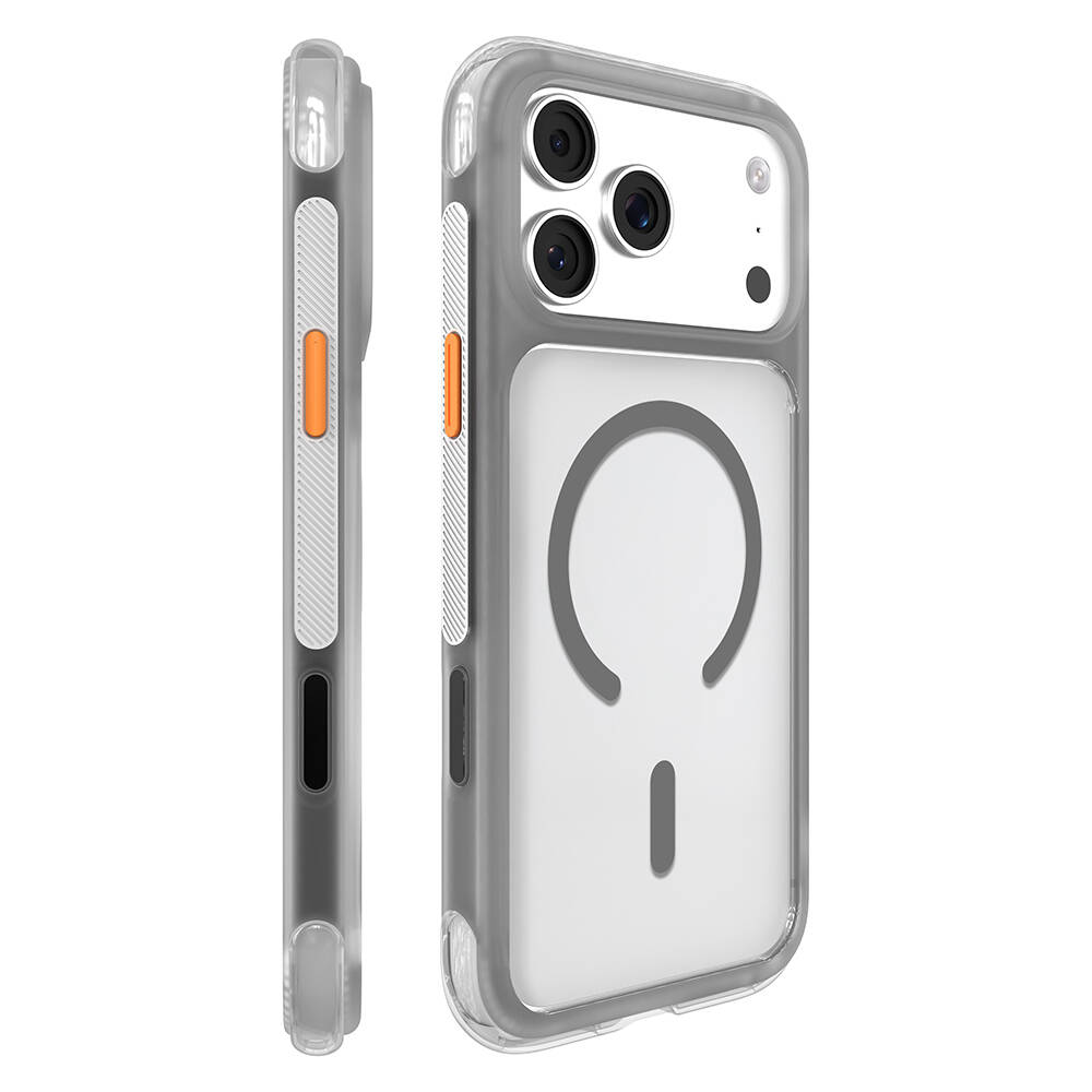 Apple iPhone 17 Pro Max Kılıf M-safe Şarj Özellikli Airbag Tasarımlı Mutural Air Shield Serisi Kapak - 1