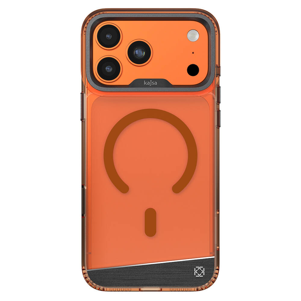 Apple iPhone 17 Pro Max Kılıf M-safe Şarj Özellikli Airbag Tasarımlı O-Ring Şeffaf Kajsa Alüminyum Trans Shield Serisi Kapak - 5