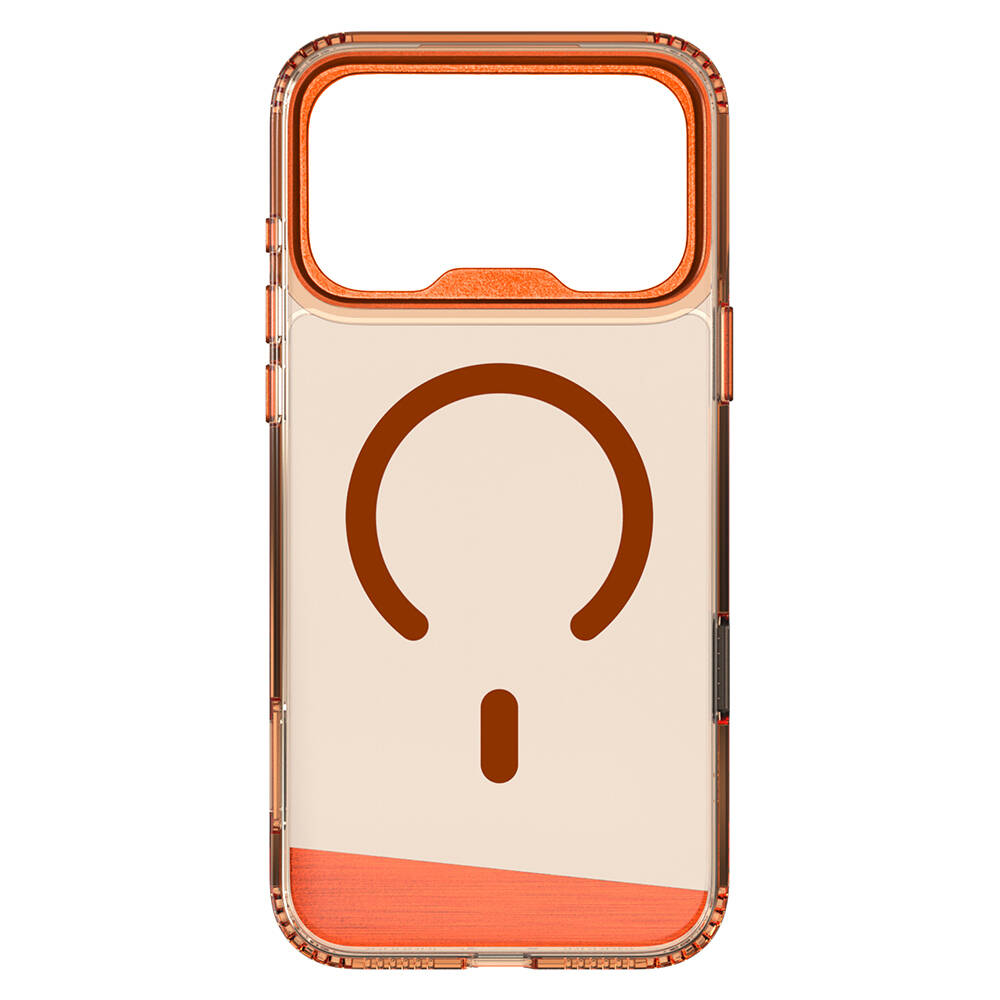 Apple iPhone 17 Pro Max Kılıf M-safe Şarj Özellikli Airbag Tasarımlı O-Ring Şeffaf Kajsa Alüminyum Trans Shield Serisi Kapak - 6
