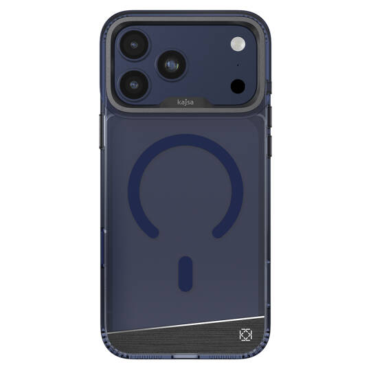 Apple iPhone 17 Pro Max Kılıf M-safe Şarj Özellikli Airbag Tasarımlı O-Ring Şeffaf Kajsa Alüminyum Trans Shield Serisi Kapak - 3