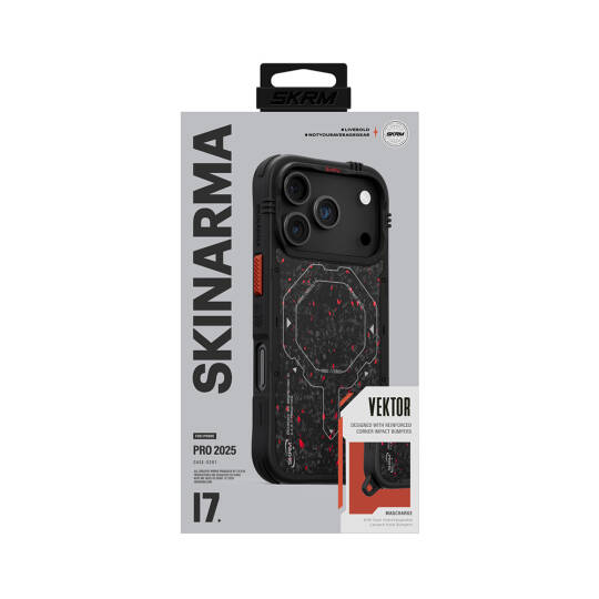 Apple iPhone 17 Pro Max Kılıf M-safe Şarj Özellikli Airbag Tasarımlı Skinarma Vektor Kapak - 7