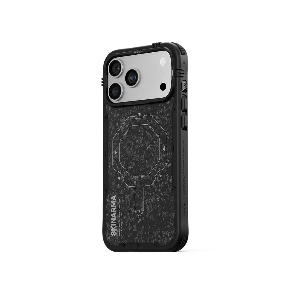 Apple iPhone 17 Pro Max Kılıf M-safe Şarj Özellikli Airbag Tasarımlı Skinarma Vektor Kapak - 9