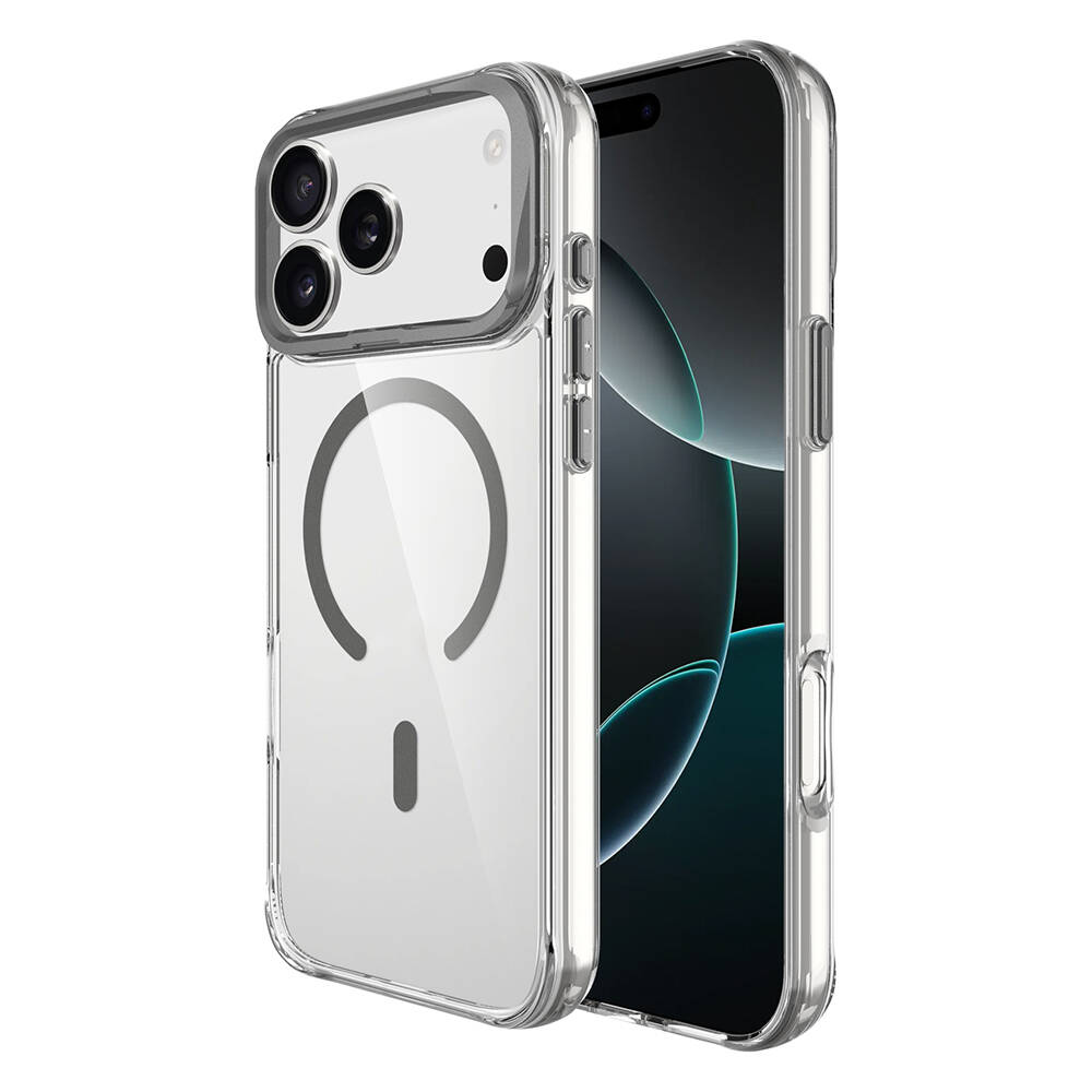 Apple iPhone 17 Pro Max Kılıf M-safe Şarj Özellikli Airbagli Kamera Standlı Zore Azor Kapak - 10