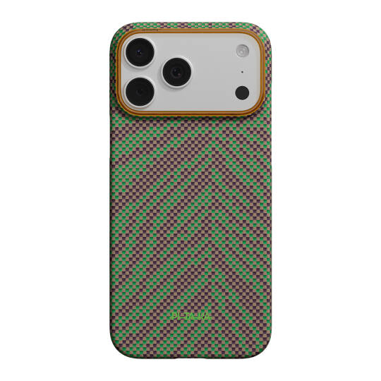 Apple iPhone 17 Pro Max Kılıf M-safe Şarj Özellikli Aramid Karbon Fiber Pitaka Breath of Veins Serisi Kapak - 8