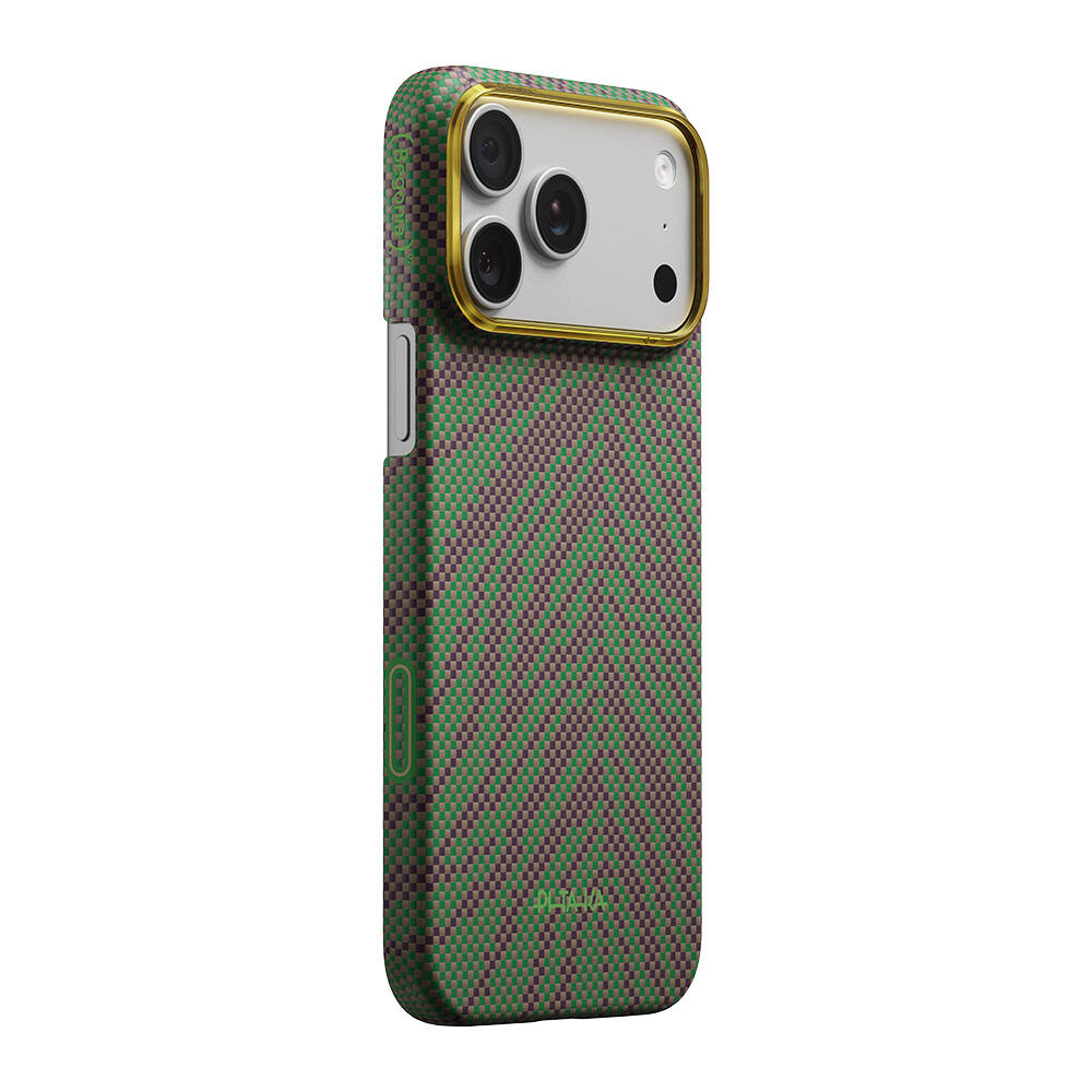 Apple iPhone 17 Pro Max Kılıf M-safe Şarj Özellikli Aramid Karbon Fiber Pitaka Breath of Veins Serisi Kapak - 9