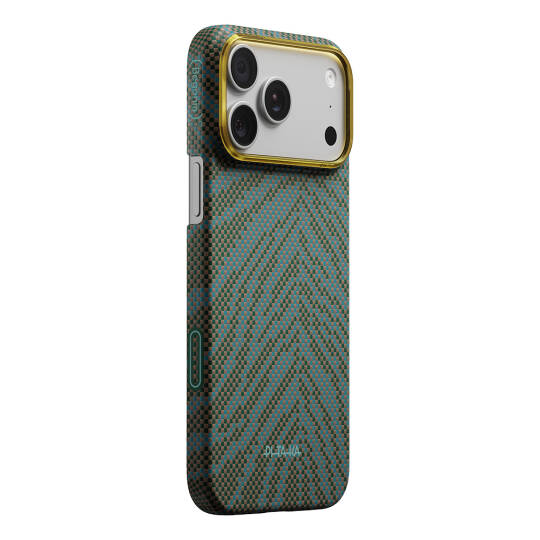 Apple iPhone 17 Pro Max Kılıf M-safe Şarj Özellikli Aramid Karbon Fiber Pitaka Breath of Veins Serisi Kapak - 2