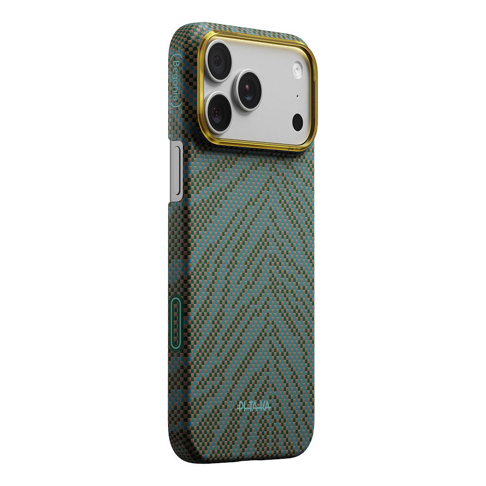 Apple iPhone 17 Pro Max Kılıf M-safe Şarj Özellikli Aramid Karbon Fiber Pitaka Breath of Veins Serisi Kapak - 2