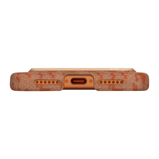 Apple iPhone 17 Pro Max Kılıf M-safe Şarj Özellikli Aramid Karbon Fiber Pitaka Edge Serisi Happiness Rides Kapak - 7
