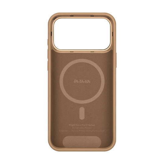 Apple iPhone 17 Pro Max Kılıf M-safe Şarj Özellikli Aramid Karbon Fiber Pitaka Military-Grade Sunset-Moonrise Serisi Kapak - 8