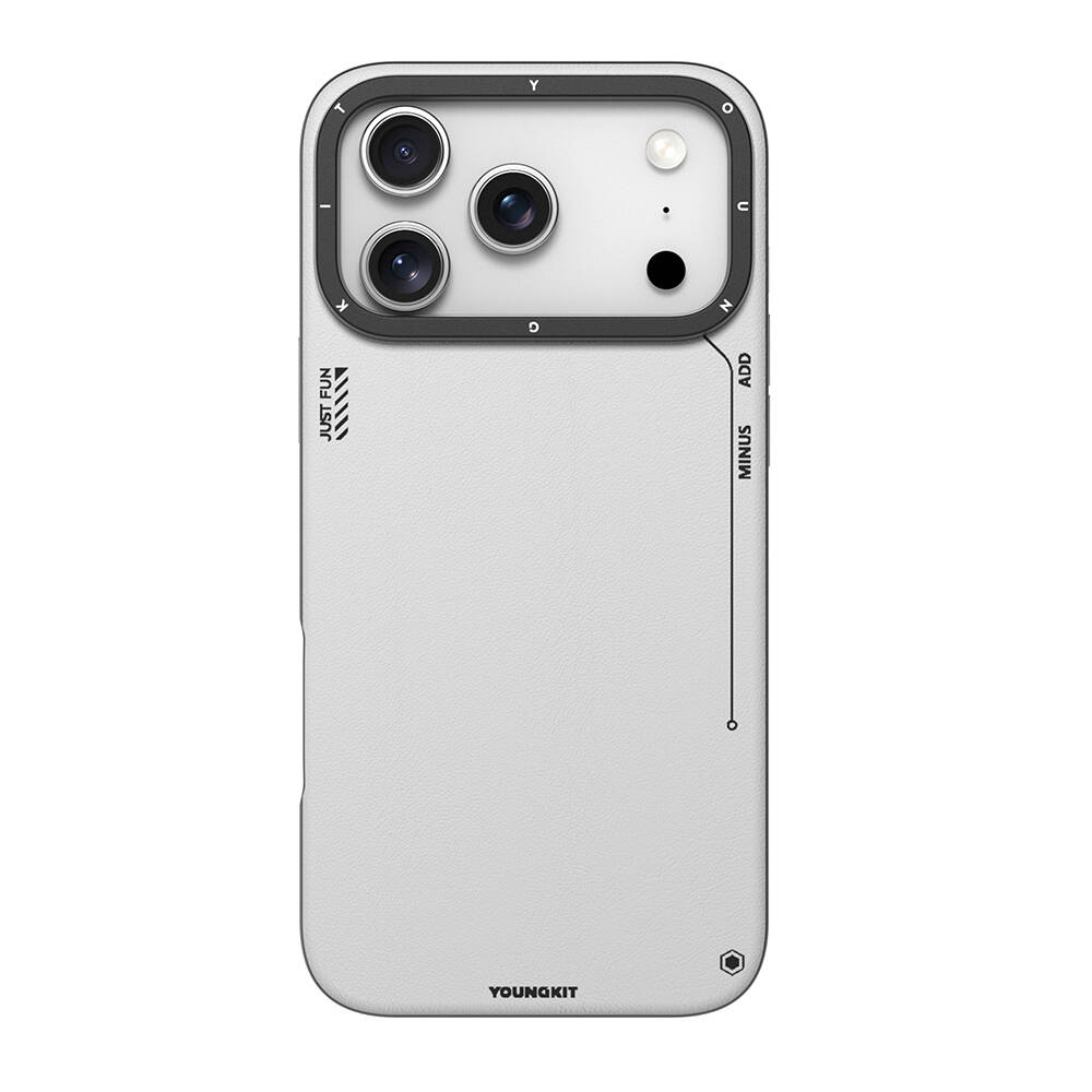Apple iPhone 17 Pro Max Kılıf M-safe Şarj Özellikli Basit Mat Deri Desenli Youngkit Tech Fashion Serisi Kapak - 3