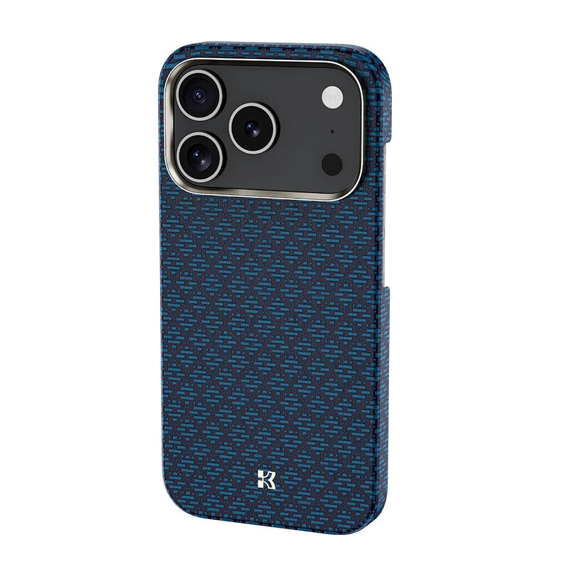 Apple iPhone 17 Pro Max Kılıf M-Safe Şarj Özellikli Benks ArmorAir ArmorGrid Serisi Kevlar Karbon Kapak - 9