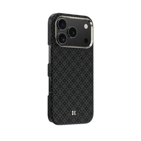 Apple iPhone 17 Pro Max Kılıf M-Safe Şarj Özellikli Benks ArmorAir ArmorGrid Serisi Kevlar Karbon Kapak - 12