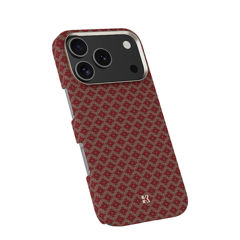 Apple iPhone 17 Pro Max Kılıf M-Safe Şarj Özellikli Benks ArmorAir ArmorGrid Serisi Kevlar Karbon Kapak - 14