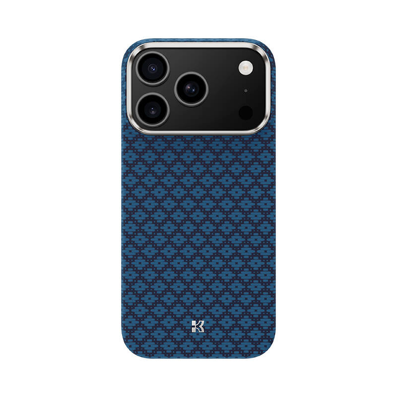 Apple iPhone 17 Pro Max Kılıf M-Safe Şarj Özellikli Benks ArmorAir ArmorGrid Serisi Kevlar Karbon Kapak - 3